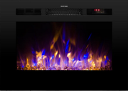 28 Inch Electric Fireplace Small LED Flame Effect