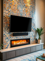 60-Inch Electric Fireplace | Modern Wall Mount With Realistic Flames - LEDHomeDecors.com