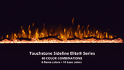 42 Inch Smart Electric Fireplace With Realistic Flame Adjustment