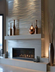 60-Inch Electric Fireplace | Modern Wall Mount With Realistic Flames