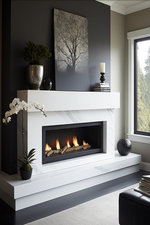 60-Inch Electric Fireplace | Modern Wall Mount With Realistic Flames - LEDHomeDecors.com