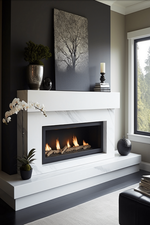 60-Inch Electric Fireplace | Modern Wall Mount With Realistic Flames - LEDHomeDecors.com
