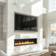 50 inch Electric Fireplace | Chemney Free With Realistic Flames.