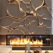 Smart 100 Inch Electric Fireplace | Energy Efficient Flames