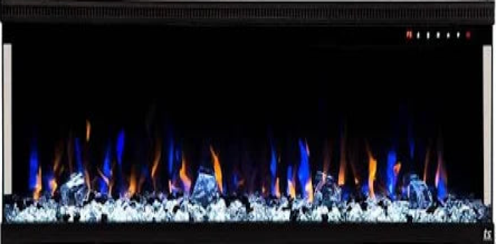 LED Fireplace Elegant Flame | Elegant Ebony Electric Fireplace ...