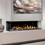 Electric fireplace with realistic flames 