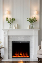 Electric Fireplace Cozy  Home Decor