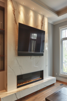 Smart 60-Inch Electric Fireplace | Wi-Fi & Alexa Enabled