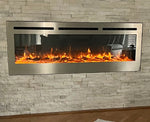 Stainless Steel Electric Fireplace