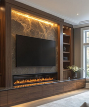 Electric Fireplace 72 inch |Top Quality Recessed In Wall Mounting