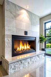 50 inch Electric Fireplace | Chemney Free With Realistic Flames.