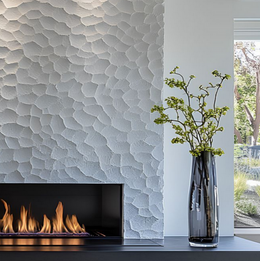 42 Inch Smart Electric Fireplace With Realistic Flame Adjustment