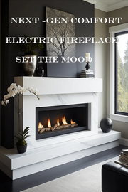 60-Inch Electric Fireplace | Modern Wall Mount With Realistic Flames