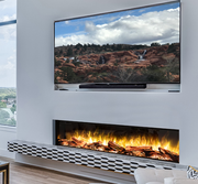 Smart 100 Inch Electric Fireplace | Energy Efficient Flames