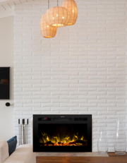 28 Inch Electric Fireplace Small LED Flame Effect