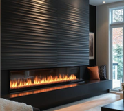Smart 100 inch Electric Fireplace: Operates Without Heat For Ambiance
