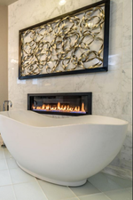 Bathroom Electric Fireplacce with Realistic Flames