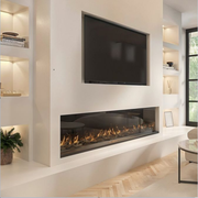 84 inch Realistic Electric Fireplace Year-Round Ambiance