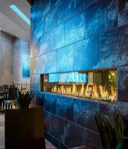 Smart 100 inch Electric Fireplace: Operates Without Heat For Ambiance