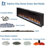 42 Inch Smart Electric Fireplace With Realistic Flame Adjustment