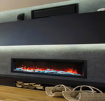 Large Electric Fireplace With Realistic Flames