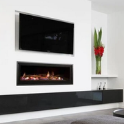 40 Inch Small Electric Fireplace | Remote Control Heat & Flame Setting
