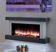 40 Inch Electric Fireplace - Luxurious Affluent Flame Effect
