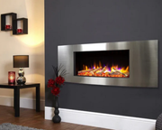 50 inch Electric Fireplace | Chemney Free With Realistic Flames.