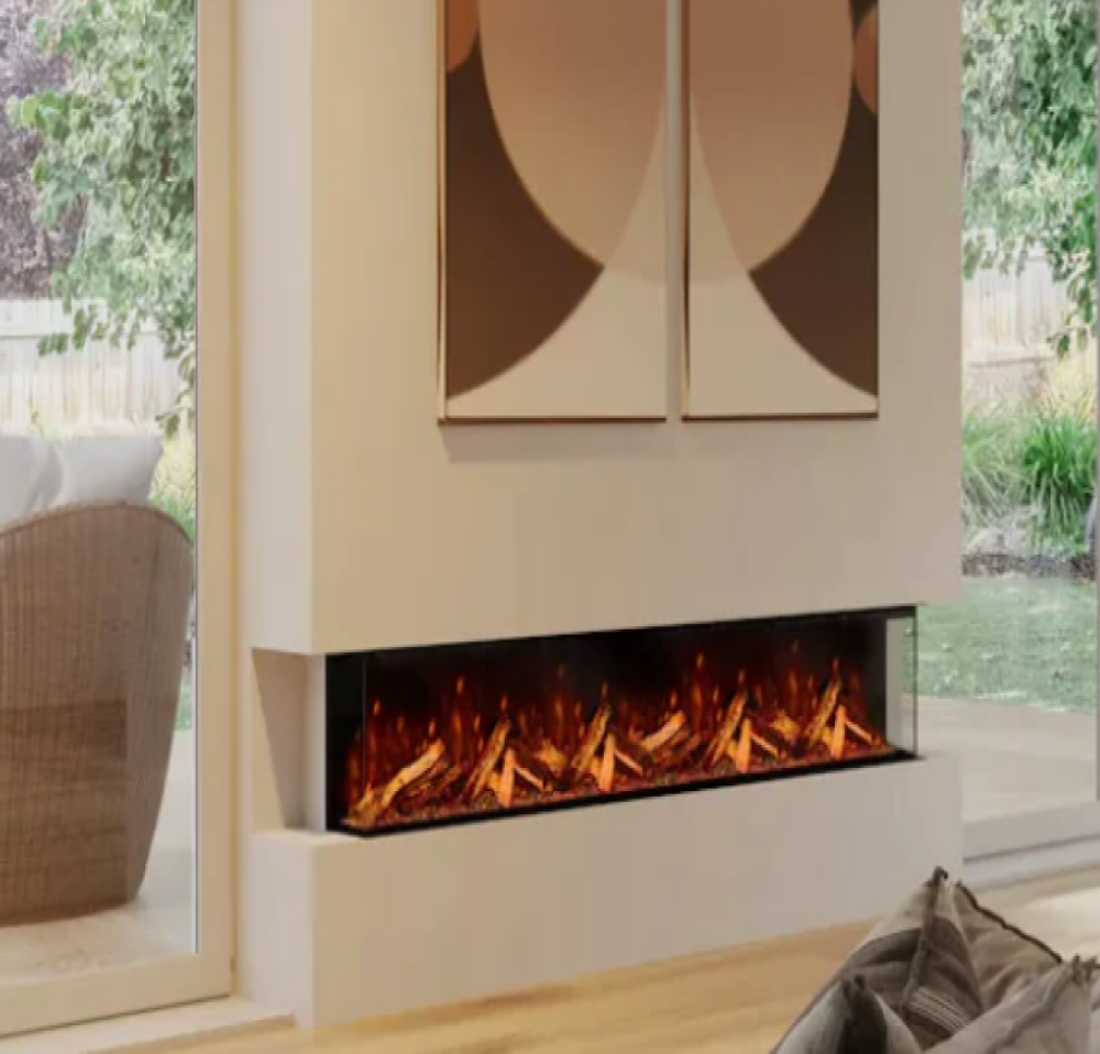 LED Fireplace Elegant Flame | Elegant Ebony Electric Fireplace ...