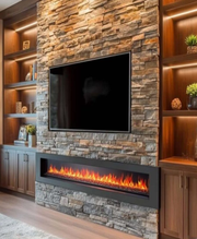 Electric Fireplace 72 inch |Top Quality Recessed In Wall Mounting