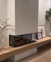 60 Inch 3-Sided Electric Fireplace | Top-Quality Realistic LED Flames