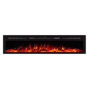 84 inch Realistic Electric Fireplace Year-Round Ambiance