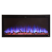 42 Inch Smart Electric Fireplace With Realistic Flame Adjustment