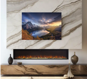 Smart 100 Inch Electric Fireplace | Energy Efficient Flames