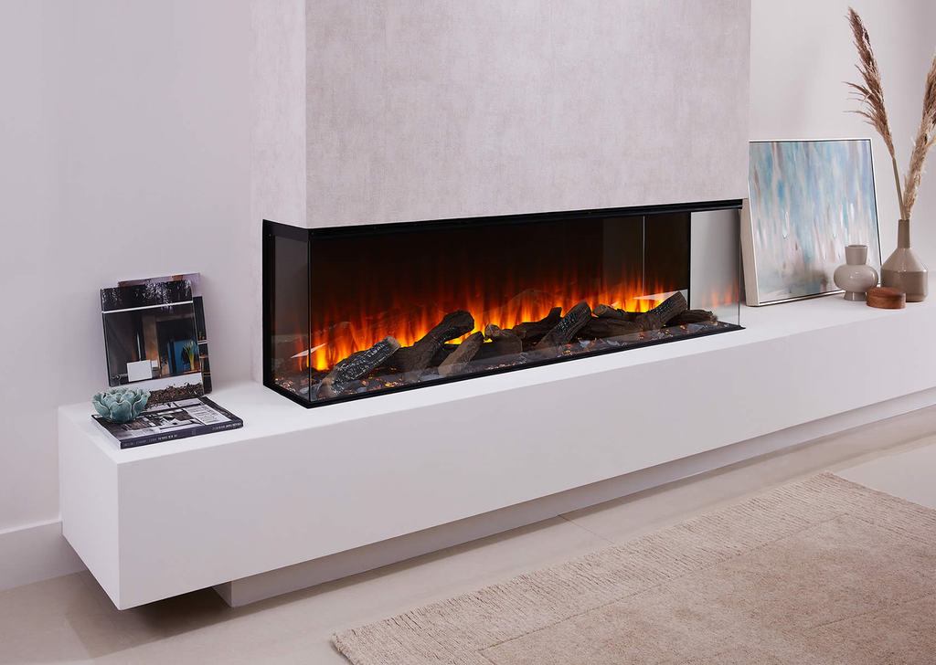 LED Fireplace Elegant Flame | Elegant Ebony Electric Fireplace ...