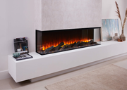 60 Inch 3-Sided Electric Fireplace | Top-Quality Realistic LED Flames