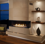 3 sided Electric fireplace with realistic flames 