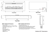 Recessed Electric Fireplace 60". Sku: 80011