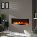 Electric fireplace with realistic flames 