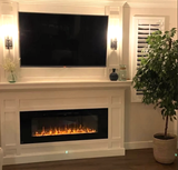 Realistic Trendy Fireplace Design